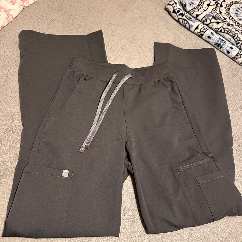 Black Drawstring Cargo Pants